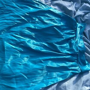 Satin aqua blue dress/midi skirt (can be
worn either way)